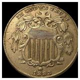 1883 Shield Nickel CLOSELY UNCIRCULATED