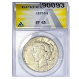 1927-S Silver Peace Dollar ANACS EF45