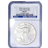 2010 $1 SE Early Release  NGC MS69