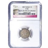 1857 Flying Eagle Cent NGC F15