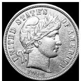 1914-D Silver Barber Dime CLOSELY  UNCIRCULATED