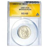 1997 Jefferson Quarter ANACS MS63