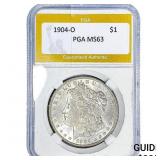 1904-O Morgan Silver Dollar PGA MS63