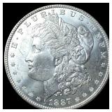 1887 Morgan Silver Dollar GEM BU