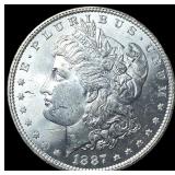 1887 Morgan Silver Dollar GEM BU