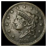 1838 Coronet Head Large Cent NEARLY  UNCIRCULATED