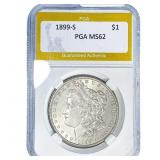 1899-S Morgan Silver Dollar PGA MS62