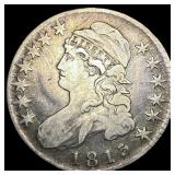 1813 Capped Bust Half Dollar ABOUT UNCIRCULATED