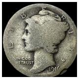 1916-D Silver Mercury Dime NICELY CIRCULATED
