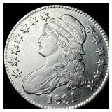 1831 Capped Bust Half Dollar CLOSELY  UNCIRCULATE