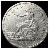 1877-S Silver Trade Dollar CLOSELY  UNCIRCULATED