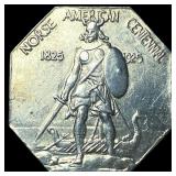 1925 Silver Norse-American Centennial Medal CHOICE