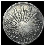 1826 GoJJ Mexico Silver 2 Reales