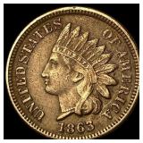 1863 Indian Head Cent CLOSELY UNCIRCULATED