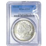 1921-D Morgan Silver Dollar PCGS MS64