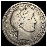 1899 Silver Half Dollar (Barber) NICELY CIRCULATED
