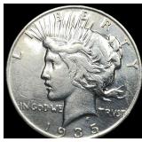 1935 Silver Peace Dollar NEARLY UNCIRCULATED