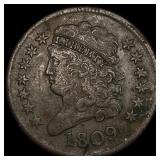 1809 Classic Head Half Cent NEARLY UNCIRCULATED