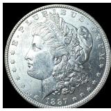 1887 Silver Morgan Dollar GEM BU
