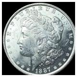 1887-S Silver Morgan Dollar GEM BU