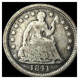 1841-O Silver Seated Liberty Half Dime  LIGHTLY C
