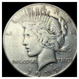 1935-S Silver Peace Dollar NEARLY  UNCIRCULATED