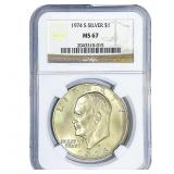 1974-S Eisenhower Dollar NGC MS67