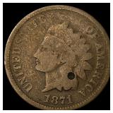 1871 Indian Head Cent NICELY CIRCULATED