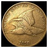 1858 Flying Eagle Cent ABOUT UNCIRCULATED