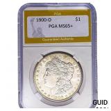 1900-O Morgan Silver Dollar PGA MS65+