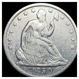 1850-O Silver Half Dollar NEARLY UNCIRCULATED