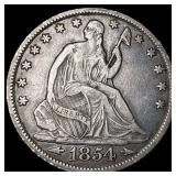 1854-O Silver Half Dollar (Arrows) CLOSELY UNCIRCU