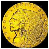 1913 Indian Head Gold $2.50 Quarter Eagle CLOSELY