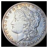 1892-S Morgan Silver Dollar ABOUT UNCIRCULATED