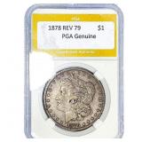 1878 REV 79 Morgan Silver Dollar PGA Genuine