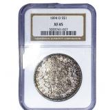 1894-O Morgan Silver Dollar NGC XF45
