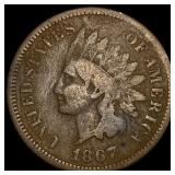 1867 Indian Head Cent LIGHTLY CIRCULATED