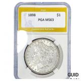 1898 Morgan Silver Dollar PGA MS63