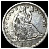 1840 Silver Half Dime (No Drapery) NEARLY UNCIRCUL