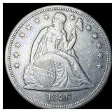1846-O Silver Dollar CHOICE AU