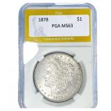 1878 Morgan Silver Dollar PGA MS63