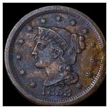 1853 Braided Hair Large Cent HIGH GRADE