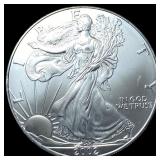 2002 1 oz Silver American Eagle $1 SUPERB GEM BU