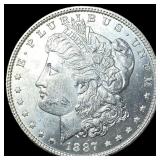 1887 Morgan Silver Dollar GEM BU