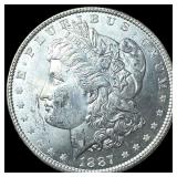 1887 Morgan Silver Dollar GEM BU
