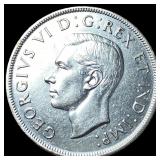 1946 Canada Silver Dollar NEARLY UNCIRCULATED