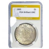 1889 Morgan Silver Dollar PGA Brilliant UNC