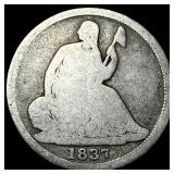 1837 Silver Seated Liberty Dime NICELY  CIRCULATE