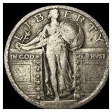 1919-D Silver Standing Liberty Quarter NEARLY  UN