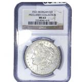 1921 Morgan Silver Dollar NGC MS63 McClaren Coll.